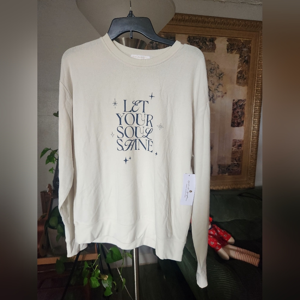 Spiritual Gangster Soul Shine Savasana Pullover Size Large NWT